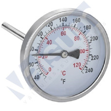 TERMÓMETRO BIMETALICO INOXIDABLE CONEXION DORSAL